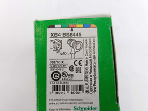 Schneider Electric XB4BS8445 Push Button Emergency Stop, Latching Turn Release