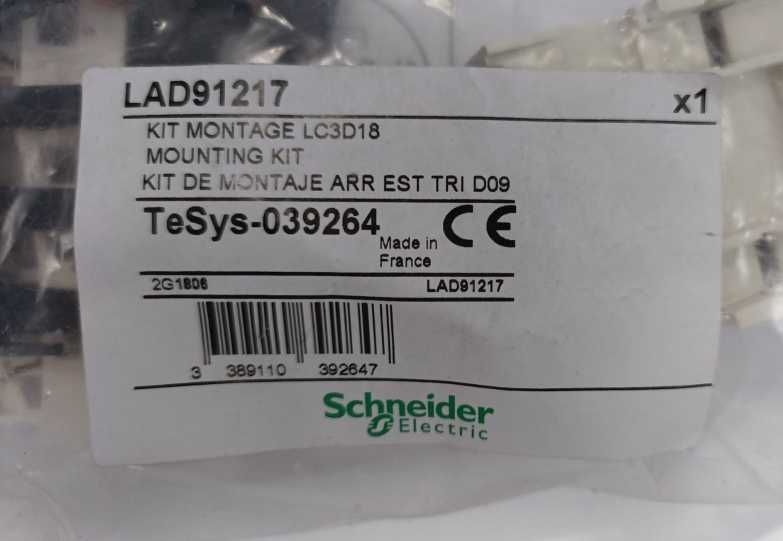 Schneider Electric LAD91217 Mounting Kit LC1D/LC3D16 TeSys-039264