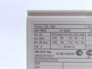 ABB 1SDA051157R1 T2L160 Service Breakers