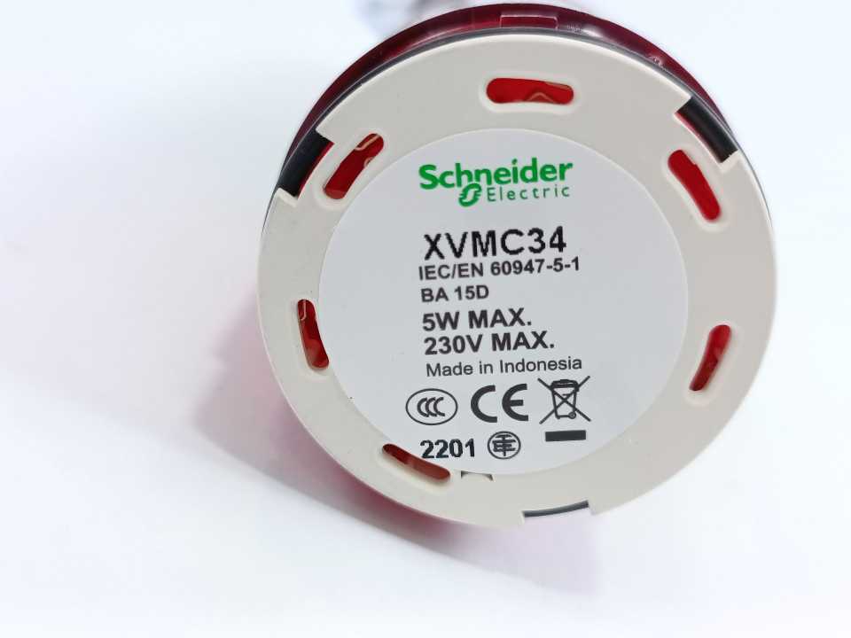 Schneider Electric XVMC34 Pilot Light / Signal Lamp (Red)