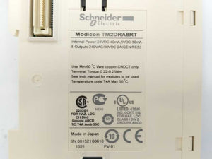 Schneider Electric TM2DRA8RT I/O Expansion Module 8 Output