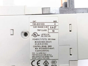 AB 193-ED1ED E1 Plus Overload Relay Series C, Bulletin 193
