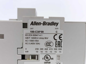 AB 100-C30KJ00 Ser. C Contactor 3NO 30A 15kW 24V