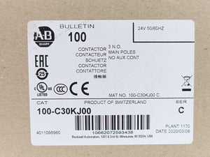 AB 100-C30KJ00 Ser. C Contactor 3NO 30A 15kW 24V
