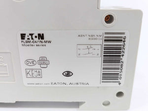 Eaton 242264 PLSM-C4/1N-MW Miniature Circuit Breaker Batch 8pcs.