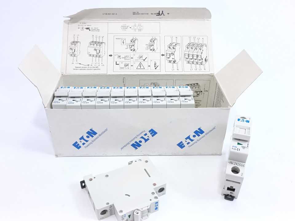 Eaton PLS6-C1 xPole Miniature Circuit Breaker PLS6-C1 1-Pole Batch 12 Pcs.