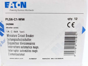 Eaton 242666 Miniature Circuit Breaker PLS6-C1-MW Batch 10pcs.
