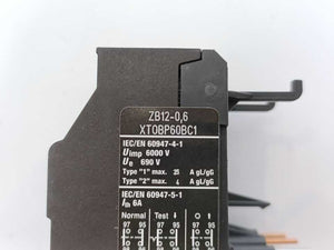 Eaton XTOBP60BC1 ZB12-0,6 Thermal Overload Relay 0.4- 0.6 Batch 3 pcs.