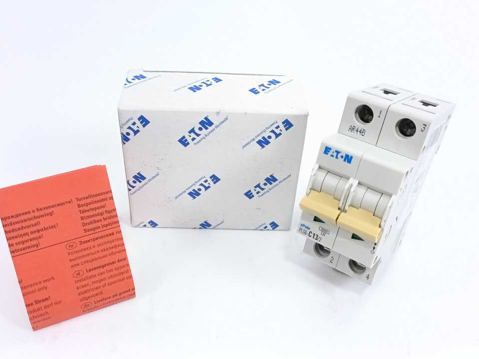 Eaton PLS6-C13/2 xPole Miniature Circuit Breaker PLS6-C13/2 2-Pole 13A