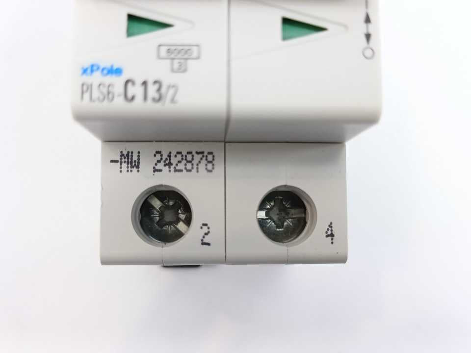Eaton PLS6-C13/2 xPole Miniature Circuit Breaker PLS6-C13/2 2-Pole 13A