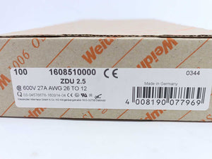 Weidmüller 1608510000 ZDU 2.5mm2 Batch 100pcs.