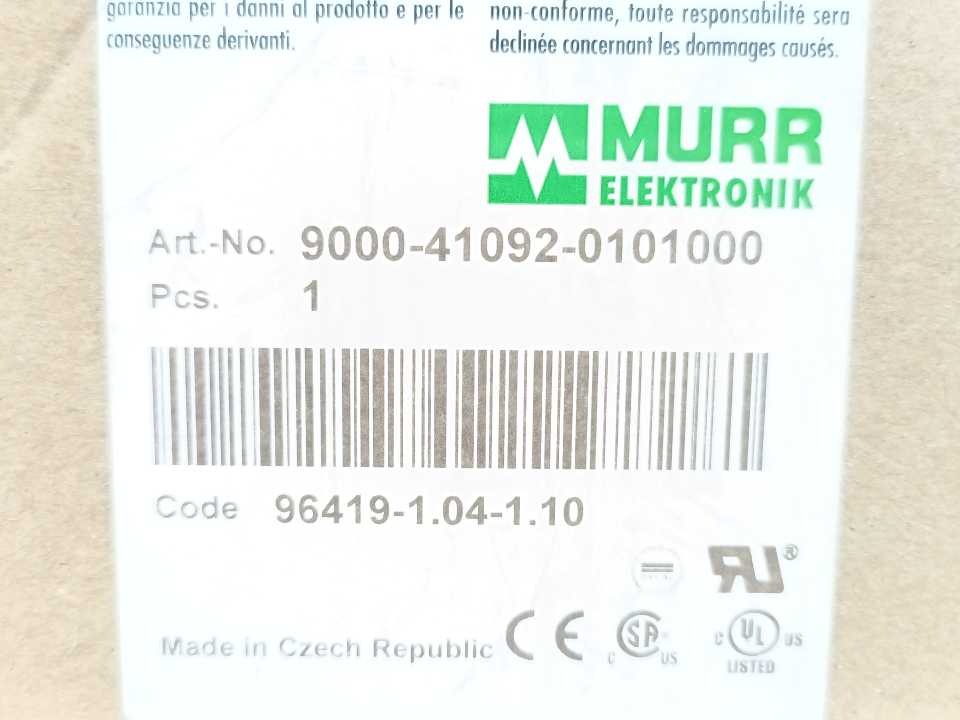 MURR Elektronik 9000-41092-0101000 Mico Pro Circuit Protection, 2 Channels
