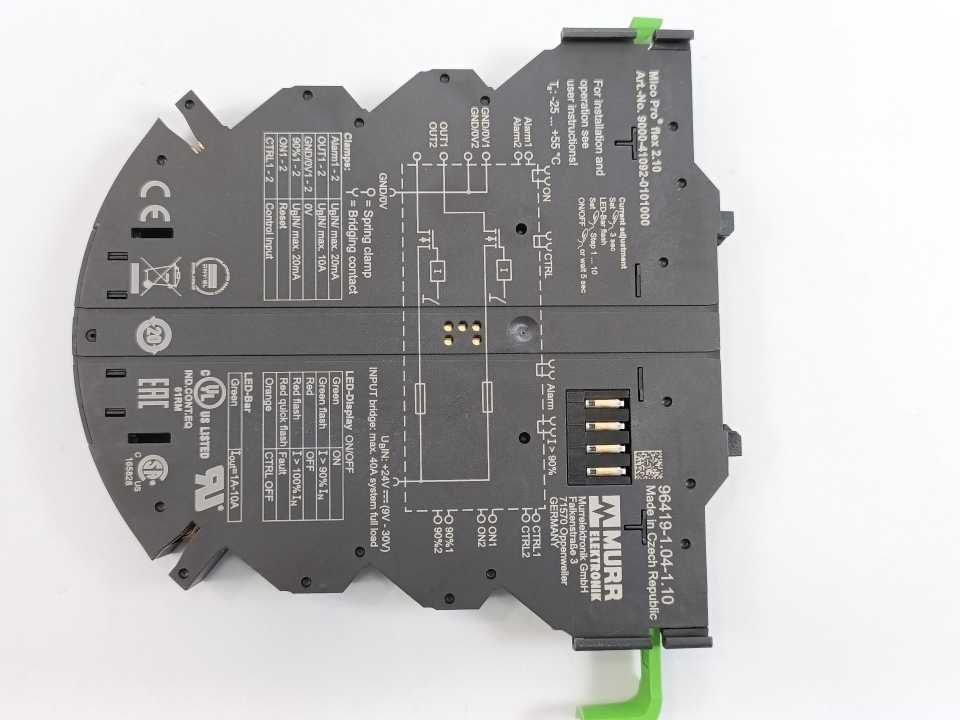 MURR Elektronik 9000-41092-0101000 Mico Pro Circuit Protection, 2 Channels