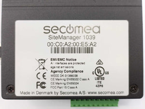 Secomea Sitemanager 1039 Remote Management Device