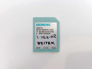 Siemens 6ES7953-8LF30-0AA0 Micro Memory Card 64 KB