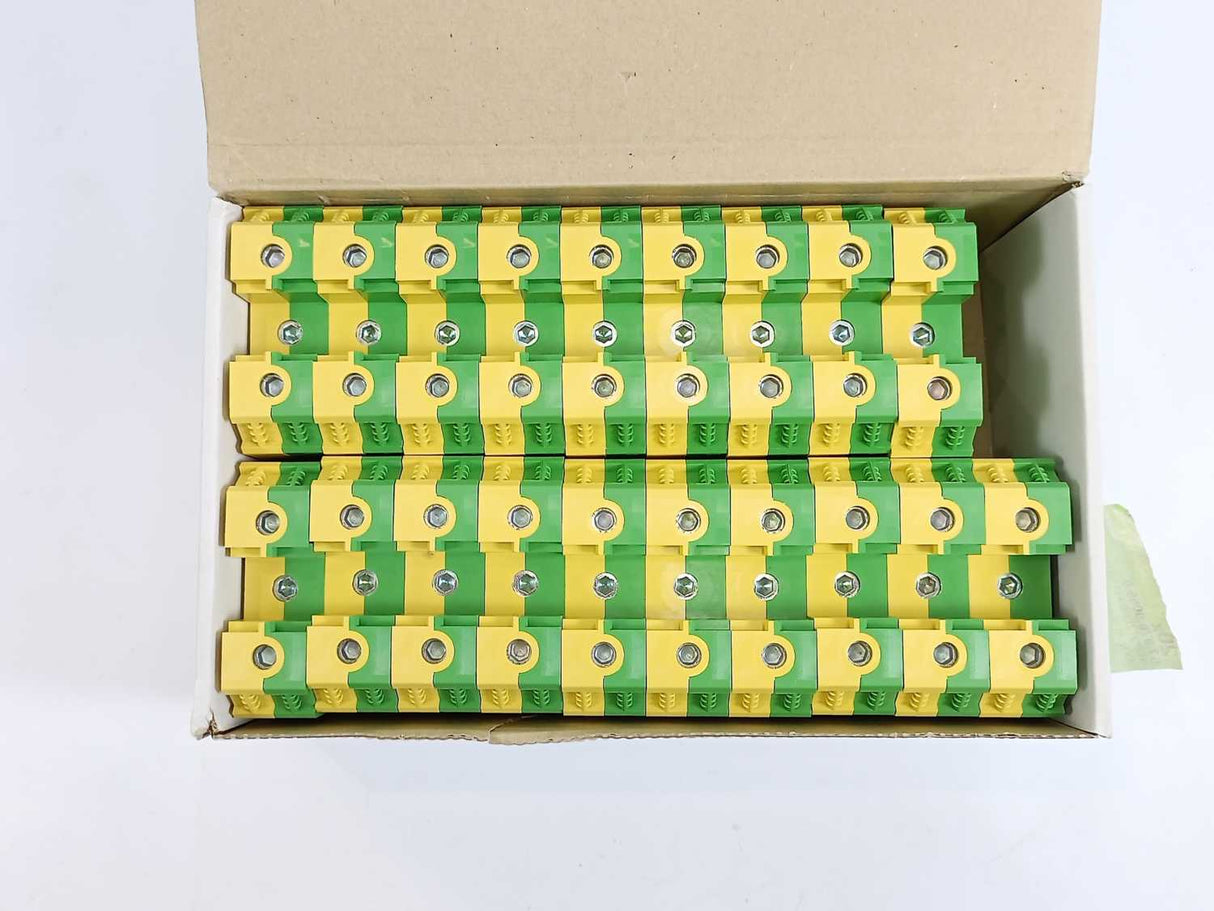 Wieland 57.570.9055.0 WKN70 SL/U Earth DIN Rail Terminal Batch 19 Pcs.