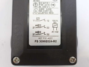 Pizzato FS 3096E024-M2 Safety Switch With Seperate Actuator With Lock