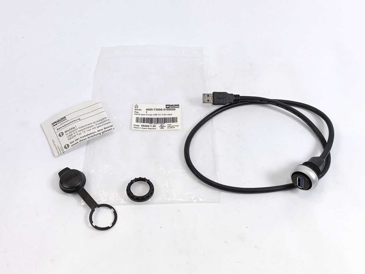 MURR Elektronik 4000-73000-0150000 MSDD Pass Through USB Cable 3.0/0.6m Cable
