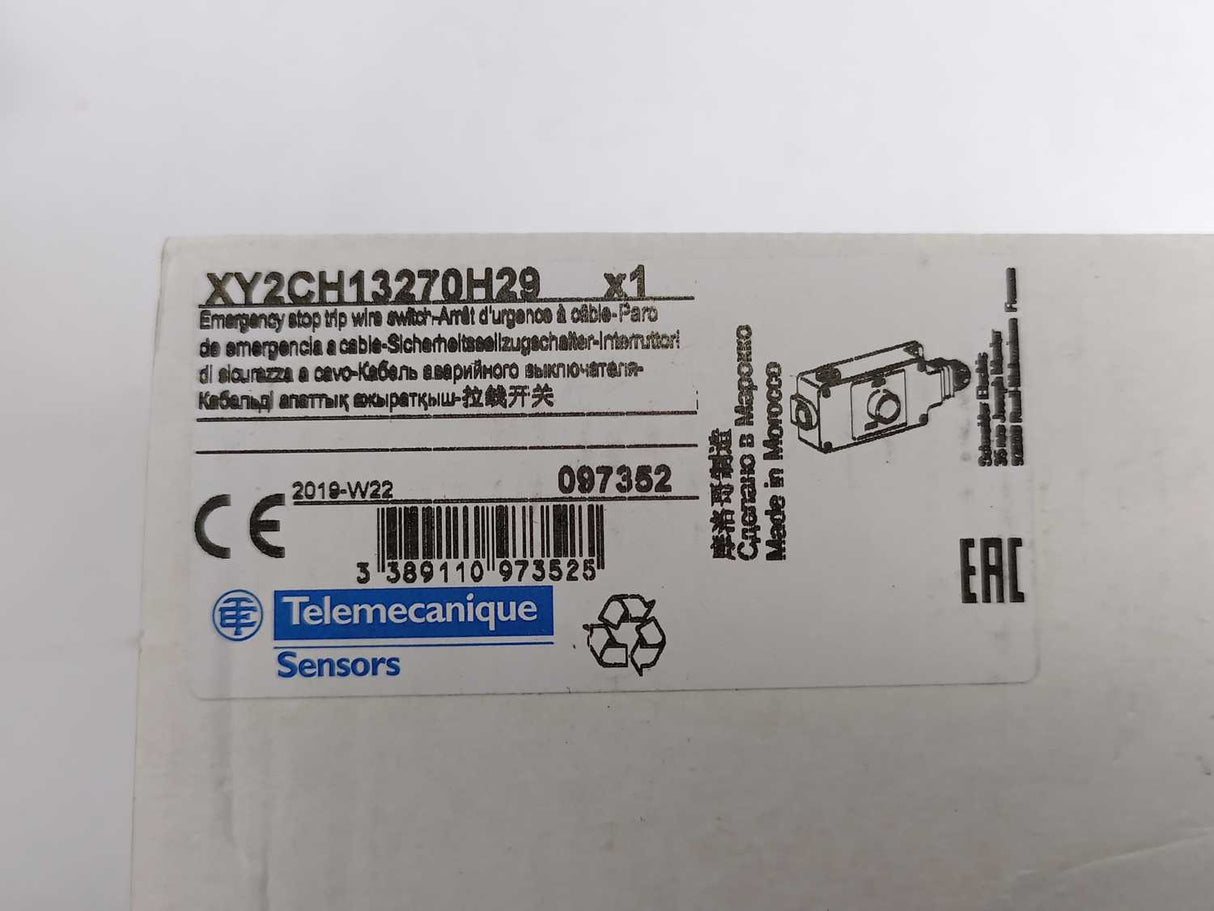 TELEMECANIQUE XY2CH13270H29 Emergency Stop Rope Pull Switch