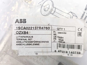 ABB 1SCA022137R4760 OZXB4 Terminal Set 3pcs.