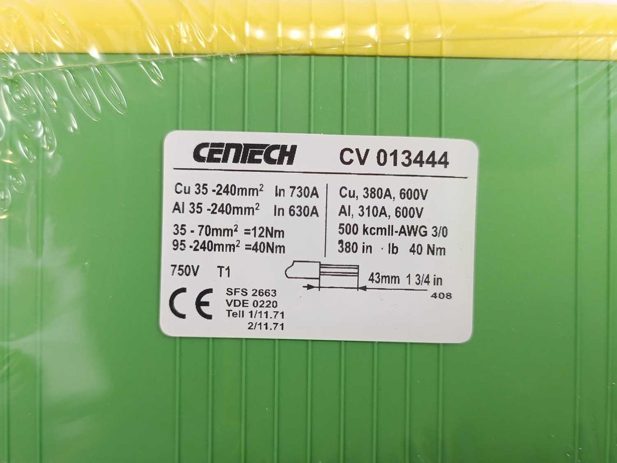 Centech CV 013444 Connection Terminal Al/Cu 240mm²