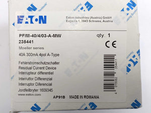 Eaton 235441 PFIM-40/4/03-A-MW Residual Current Circuit Breaker