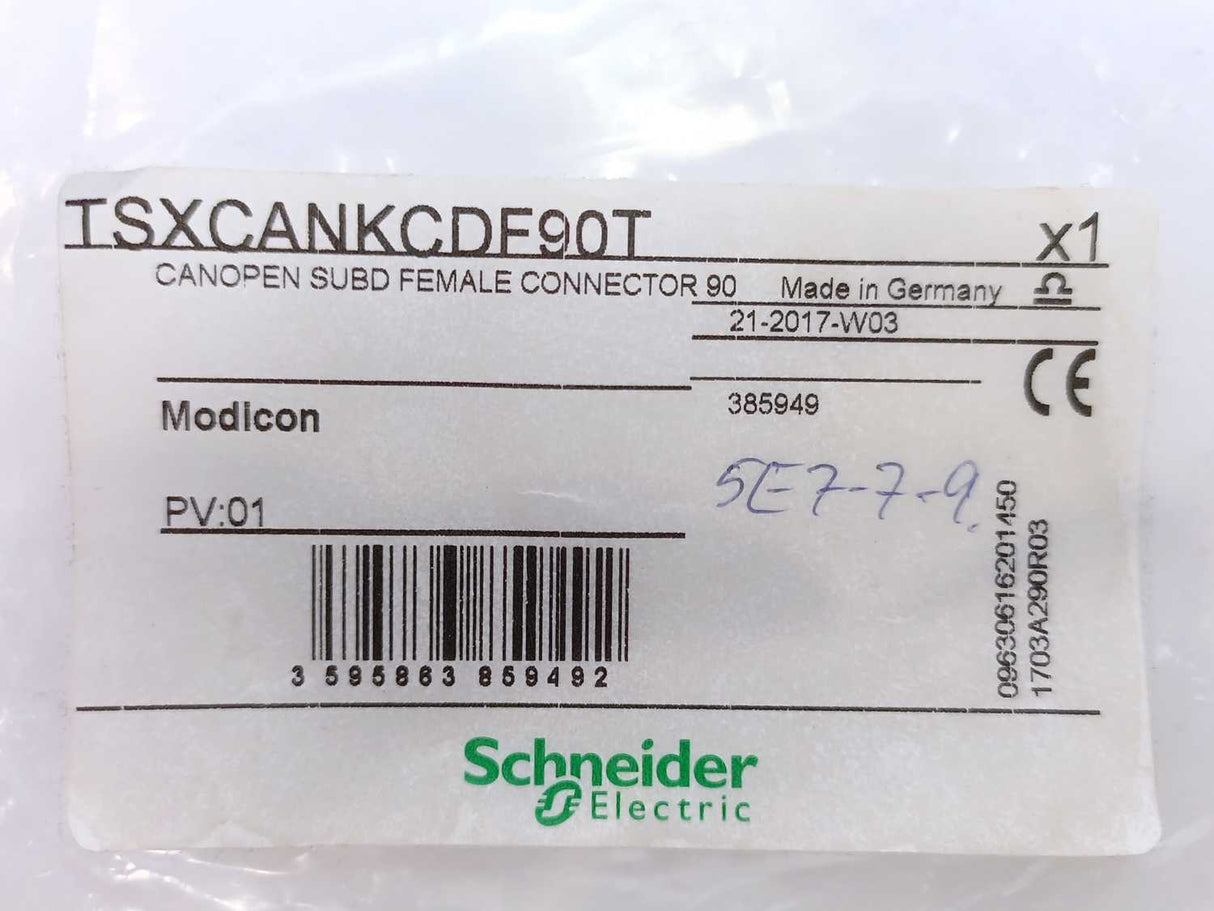 Schneider Electric TSXCANKCDF90T CanOpen SUBD Female Connector 90
