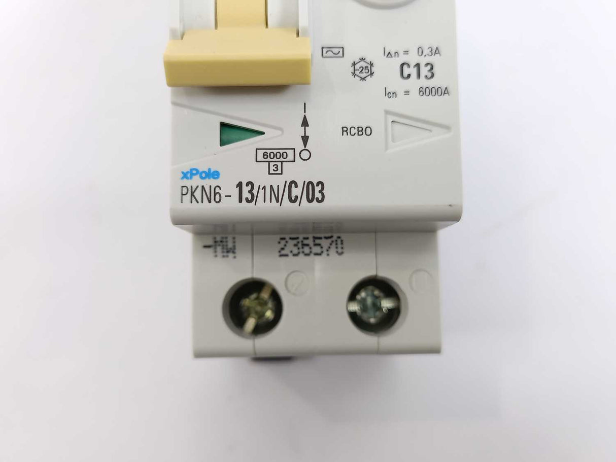 Eaton 236570 PKN6-13/1N/C/03-MW RCBO Combined RCD/MCB Device