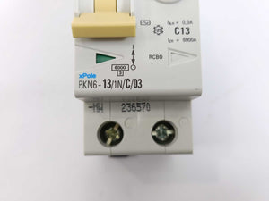 Eaton 236570 PKN6-13/1N/C/03-MW RCBO Combined RCD/MCB Device