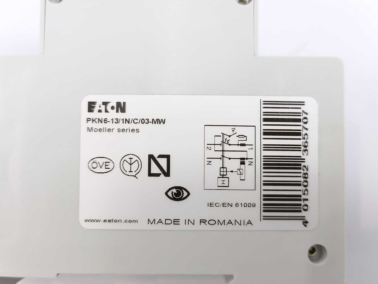 Eaton 236570 PKN6-13/1N/C/03-MW RCBO Combined RCD/MCB Device
