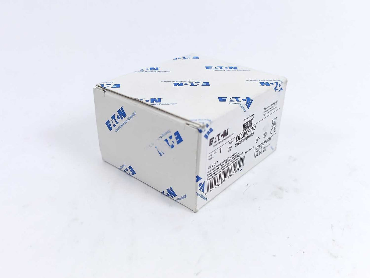 Eaton XTCE007B10TD DILM7-10 Contactor 3kW/400v, DC Operated