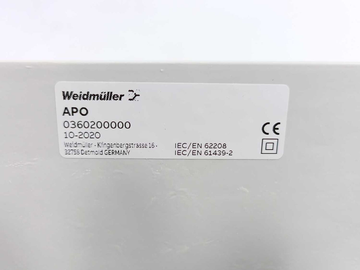 Weidmüller 0360200000 302x186x175mm Enclosure TBF 30/19/18 7035