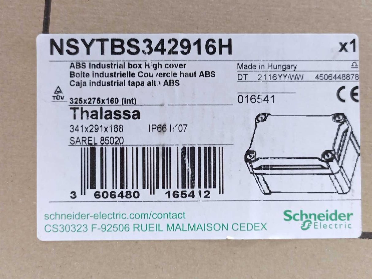 Schneider Electric NSYTBS342916H 341x291x168 Industrial Box High Cover Enclosure