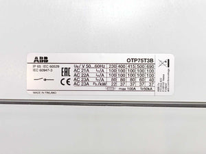 ABB 1SCA022371R2910 OTP75T3B Safety Switch