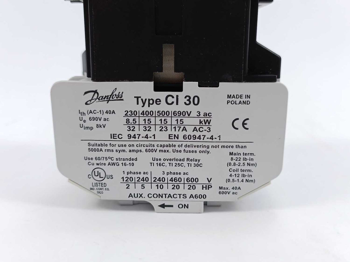 Danfoss CI 30 Contactor Coil 220-240V/50Hz