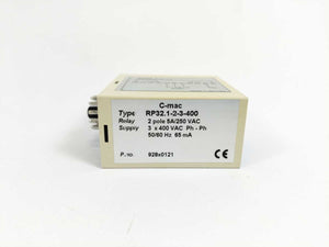 C-mac RP32.1-2-3-400 Phase Sequence Relay 2 Pole 5A/250 VAC