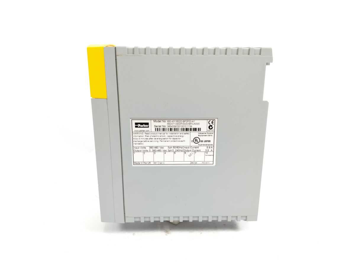 Parker 650-43135020-BF0P00-A1 650/011/400/F/00/DISP/UK/0/0 AC Inverter Drive
