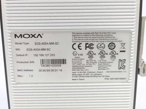Moxa EDS-405A-MM-SC 5-Port Industrial Ethernet Switch