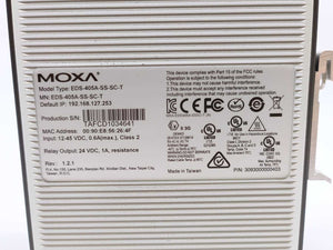 Moxa EDS-405A-SS-SC-T 5-Port Industrial Ethernet Switch