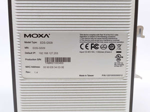 Moxa EDS-G509 Gigabit EtherDevice Switch, layer 2 managed switch