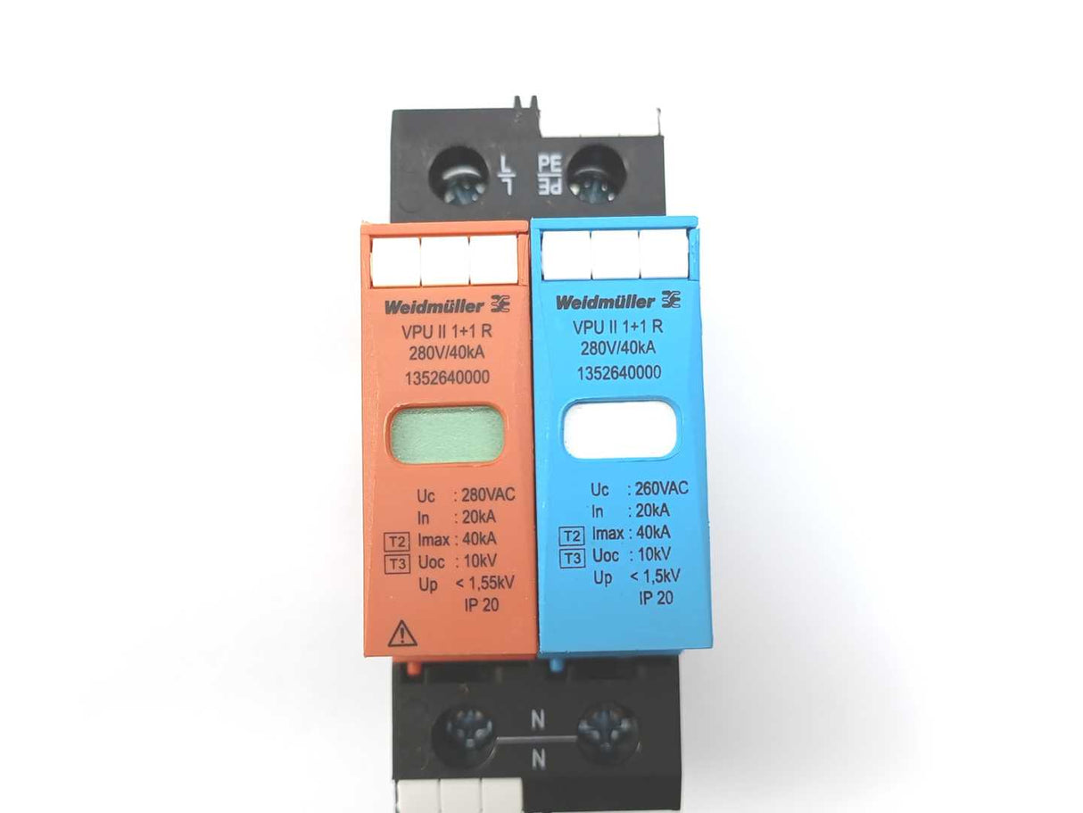 Weidmüller 1352640000 VPU II 1+1 R Surge Voltage Arrestor
