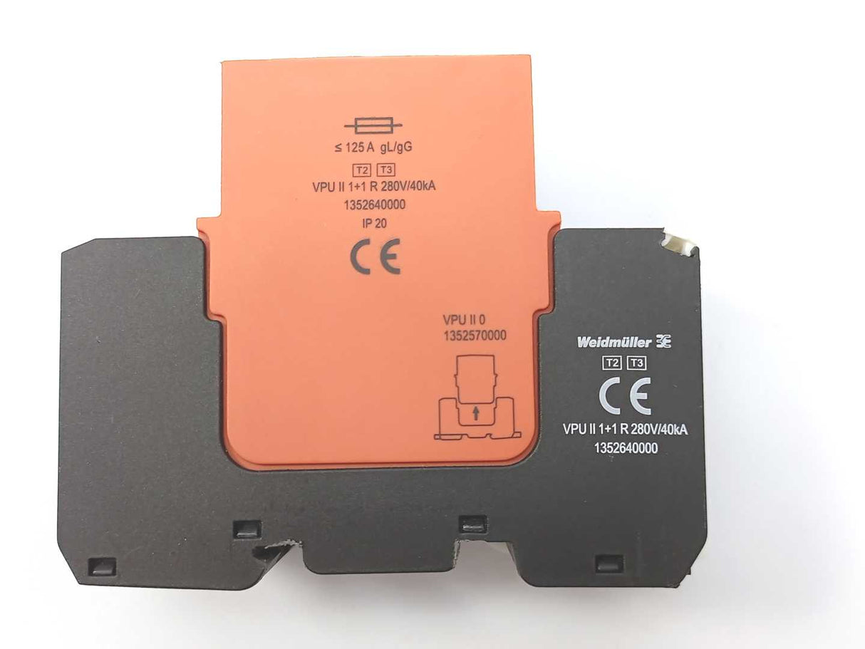 Weidmüller 1352640000 VPU II 1+1 R Surge Voltage Arrestor
