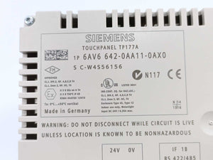 Siemens 6AV6642-0AA11-0AX0 SIMATIC 5,7" Touch Panel TP177A