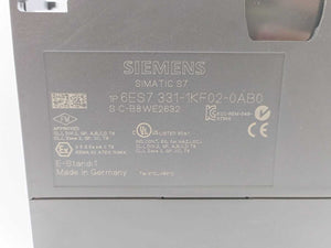 Siemens 6ES7331-1KF02-0AB0 SIMATIC S7-300 Analog Input