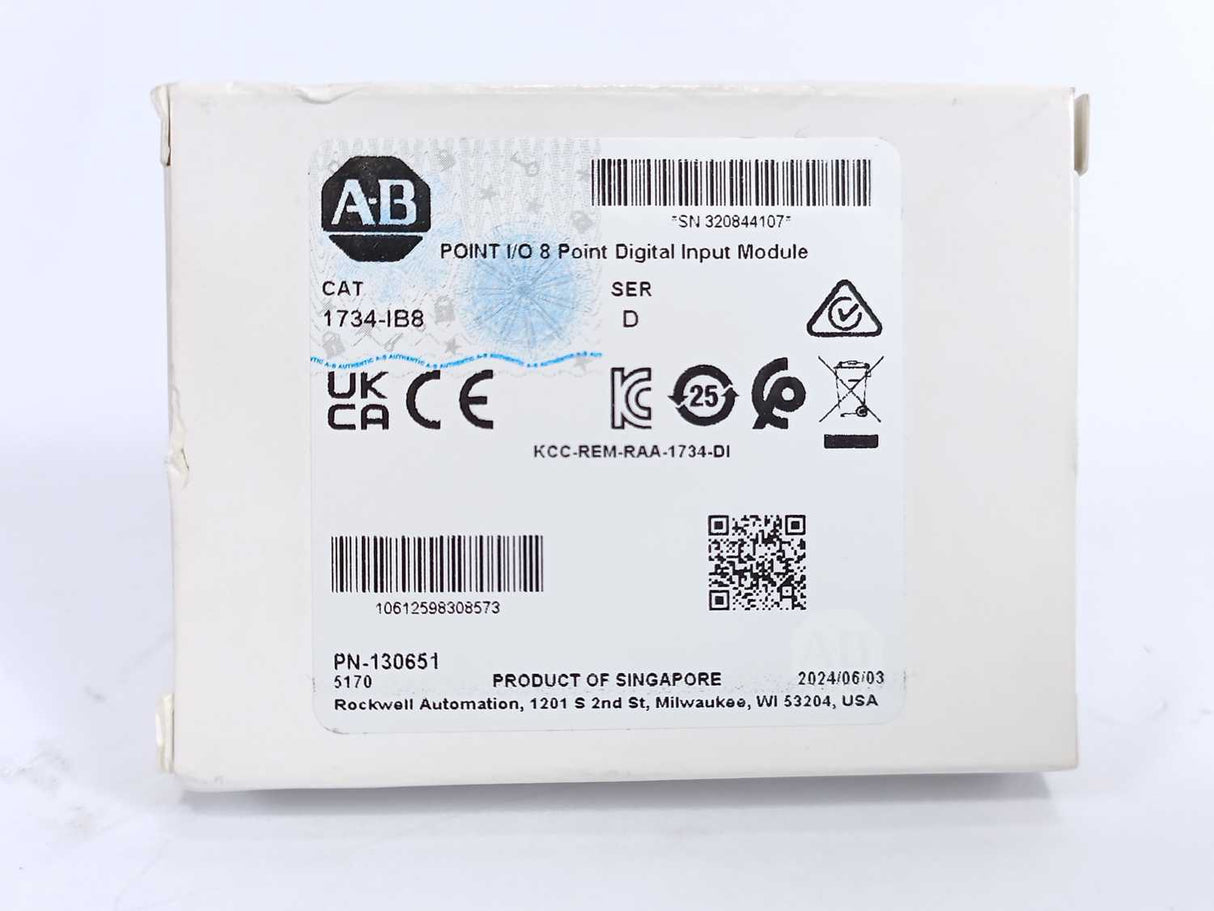 AB 1734-IB8 POINT I/O 8 Point Digital Input Module Ser.D