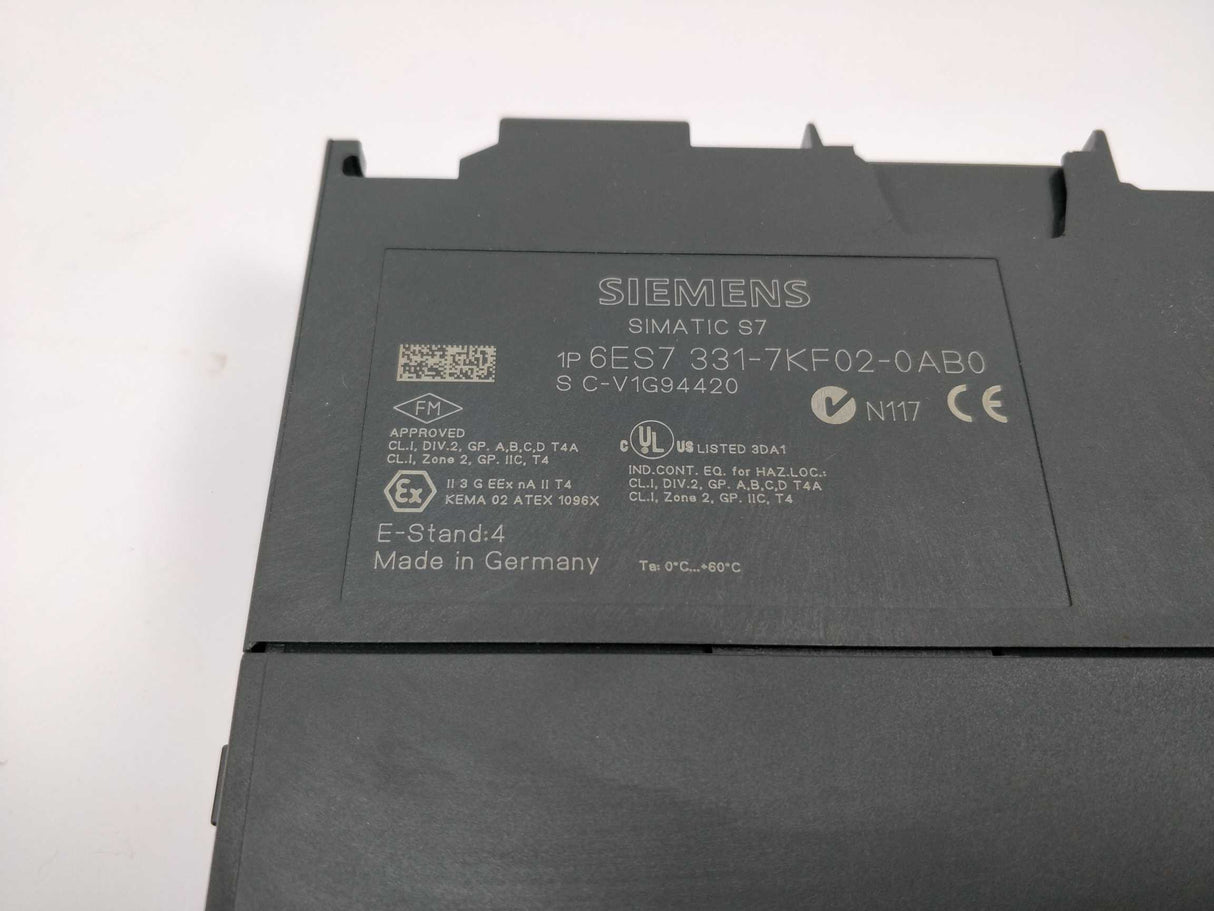 Siemens 6ES7331-7KF02-0AB0 SIMATIC S7-300, Analog input SM 331, isolated