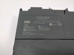 Siemens 6ES7331-7KF02-0AB0 SIMATIC S7-300, Analog input SM 331, isolated