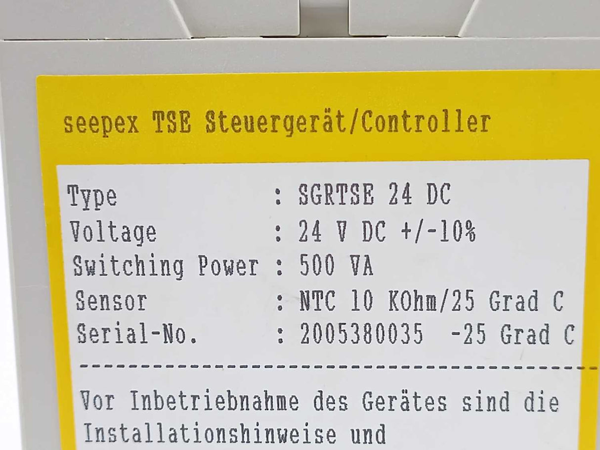 Seepex SGRTSE 24 DC Controller, 24 V DC , 500 VA