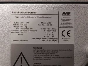 AAF BR00000554 AstroPure 2000 recirc./ no UV/ no LCD/ no Carbon