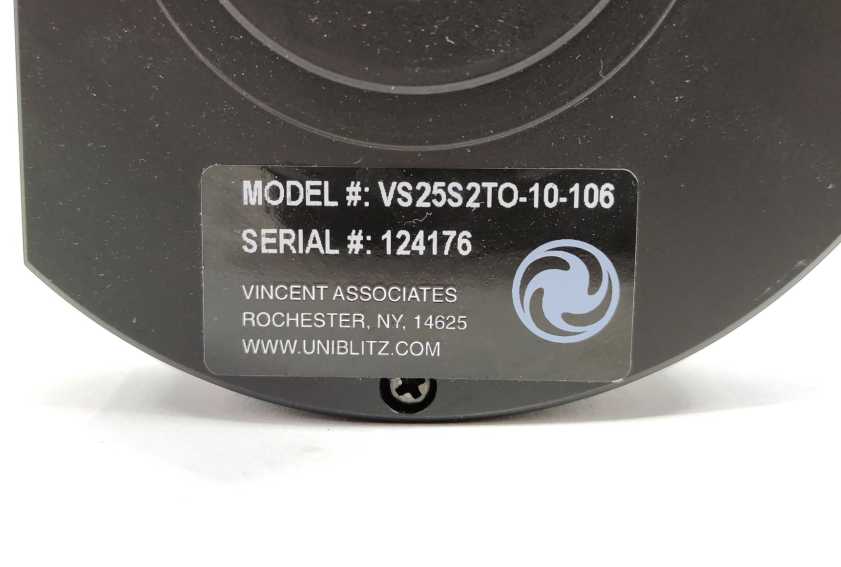 Uniblitz VS25S2TO 25mm Optical Shutter 10-106